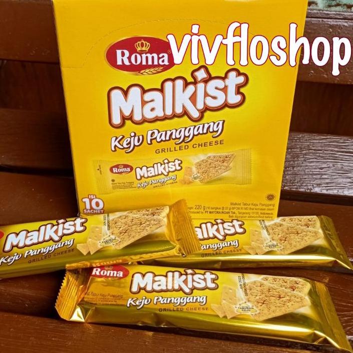 

Pasti Laris ✸ Roma Malkist Keju Panggang (Box 10 x 22 gram)+