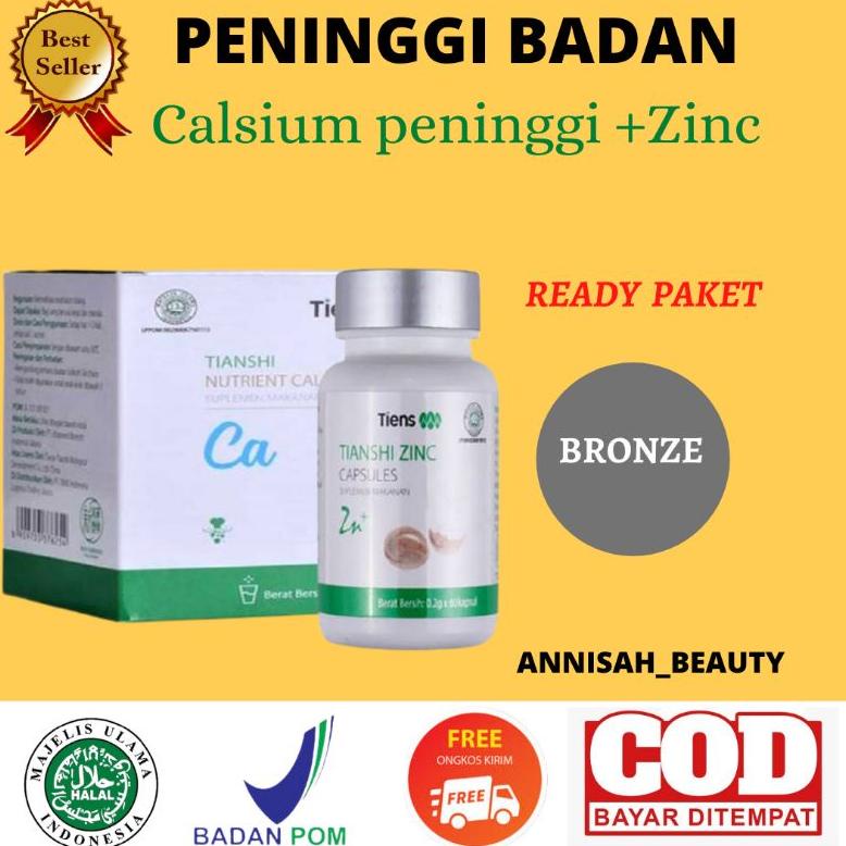 

[BAYAR DITEMPAT] Paket Peninggi Badan Tiens Original Susu NHCP dan Zinc Kapsul