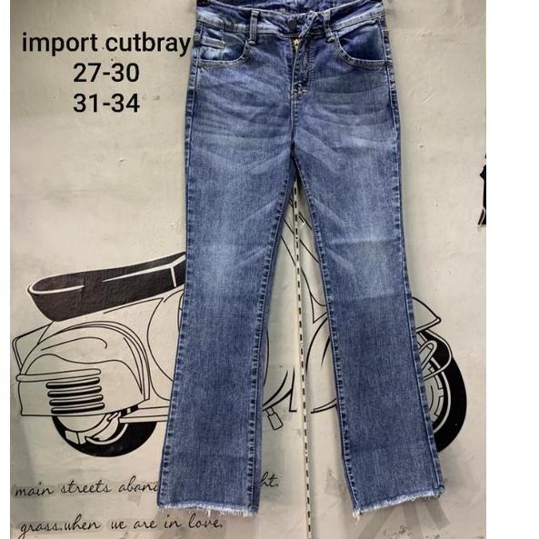 Langsung Order CUTBRAY IMPORT / CUTBRAY VERADA SERIES / CELANA BOOTCUT JEANS WANITA PREMIUM by DOMIN