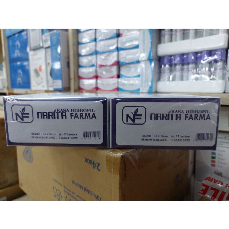 KASA HIDROFIL NARITA/KASA STERIL NARITA FARMA PACK 120 LEMBAR