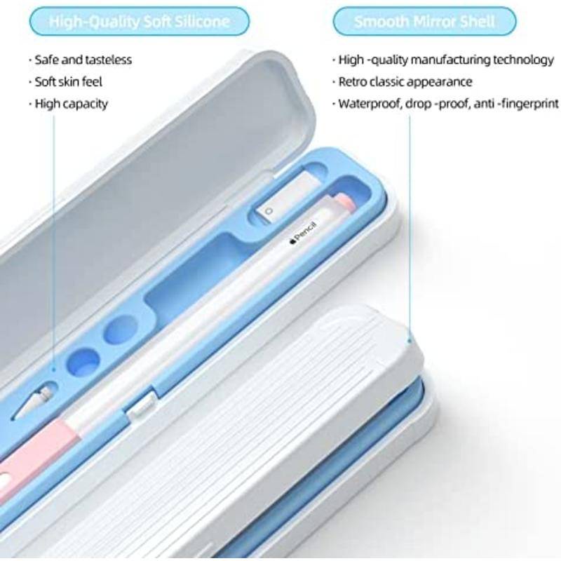 Silica Pensil shell Untuk apple Pensil1Per2 Kotak Penyimpanan capacitive pen tip sleeve adapter Aksesori Tempat Pensil