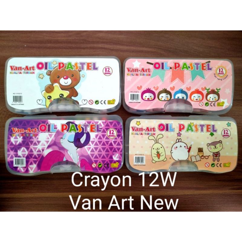 

Crayon BESAR 12w, OIL PASTEL/ Crayon 17% OFF 12 warna van-art, krayon, oil pas kotel