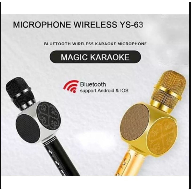 Mic KTV Wireless Bluetooth YS-63 Karaoke LED RGB Microphone Speaker