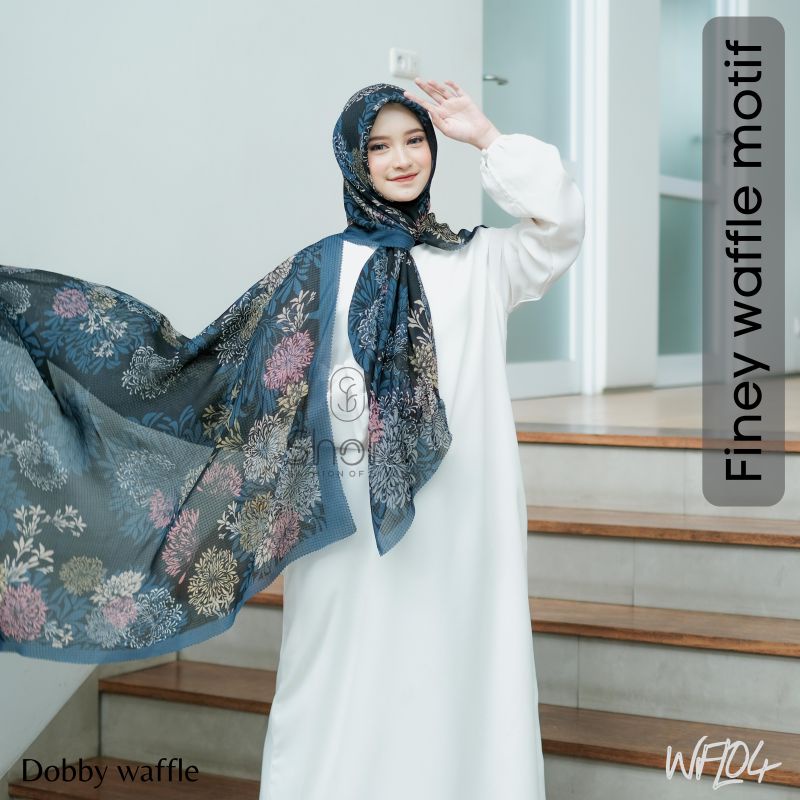 Shofa fashion - Hijab segiempat finey waffle motif