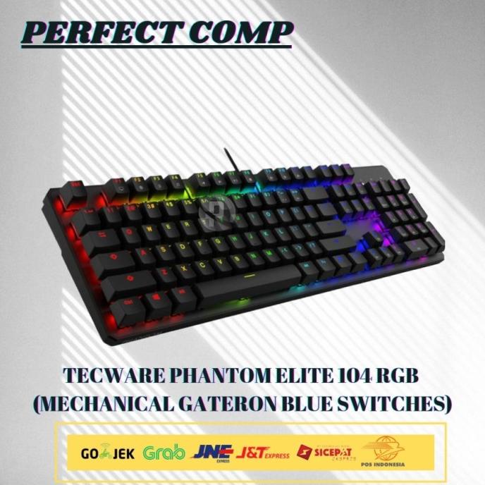TECWARE PHANTOM ELITE 104 - GAMING KEYBOARD - GATERON BLUE