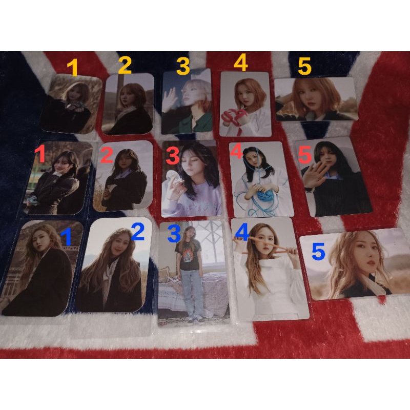 Photocard Benefit Gfriend/Sowon Yerin Eunha Yuju SinB Umji