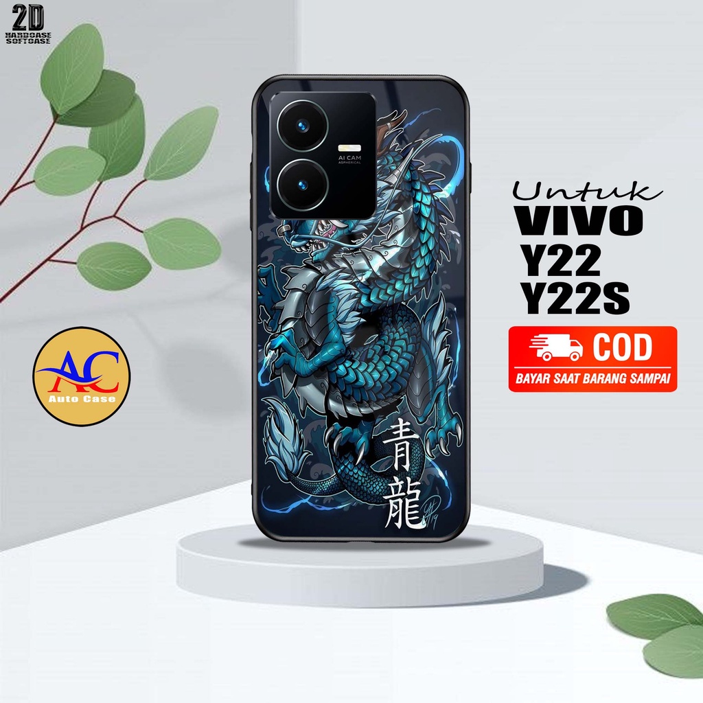Case Hp Softcase Glossy VIVO Y22 Y22S NAGA Casing Silikon Handphone Pelindung Kamera
