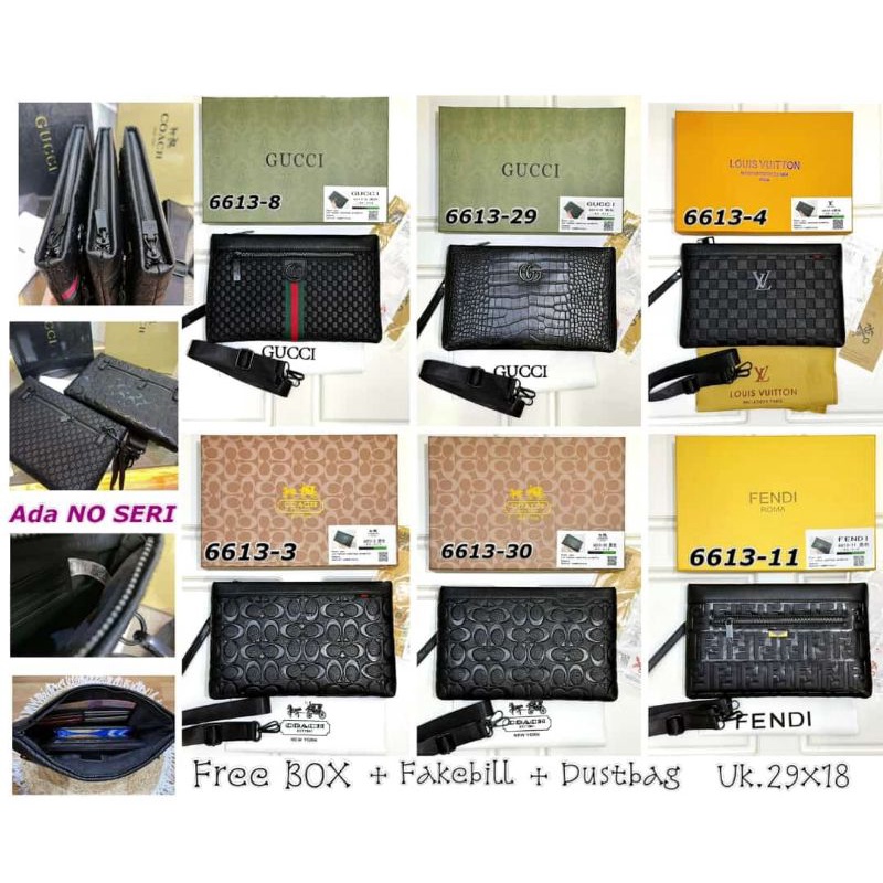 Clutch LEATHER Handbag Tas Tangan Kulit Premium Impor