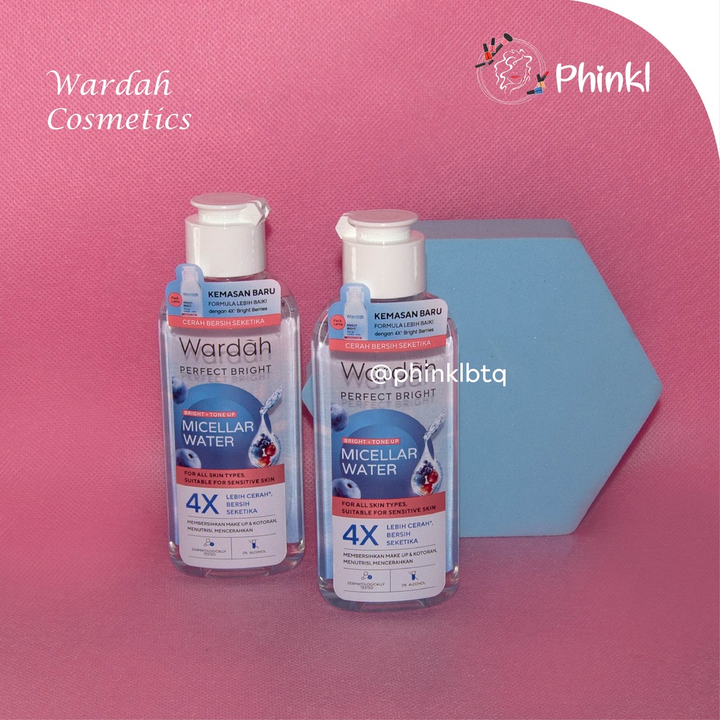 `ღ´ PHINKL `ღ´ ᘺᗩᖇᕲᗩᕼ wardah micellar water Perfect Bright 100 ml remover pencerah wajah remaja