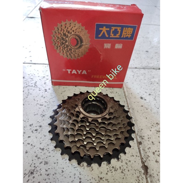 freewheel prewel krewel kriwil ger gir susun tumpuk sepeda 9 speed drat ulir 13t-32t Taya murah