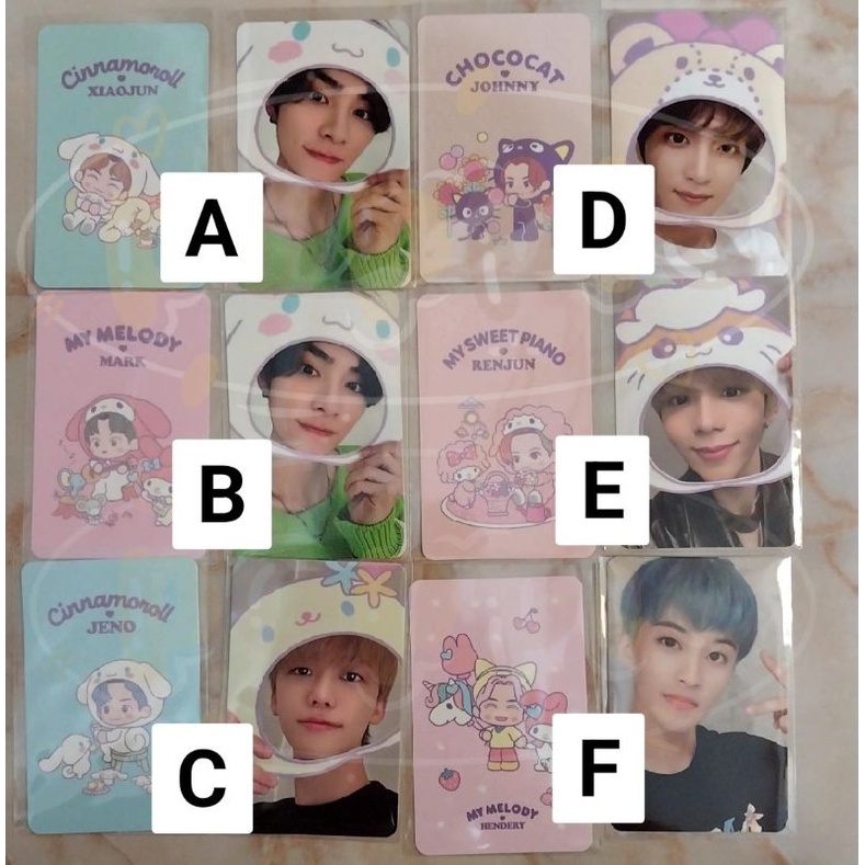 TRADING CARD NCT X SANRIO UNSEALED JAEMIN MARK HAECHAN XIAOJUN SHOTARO