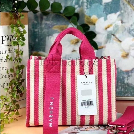 TAS SELEMPANG WANITA GARIS GARIS WARNA