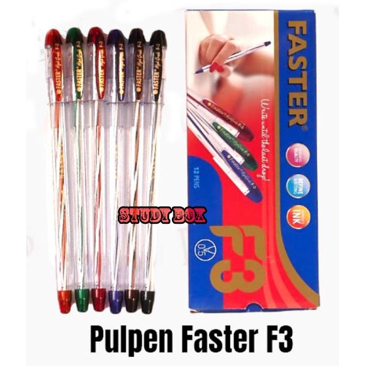 

1pcs Faster Ballpoint / Pulpen F3 0.5mm Bolpen Pen Black Hitam c6000