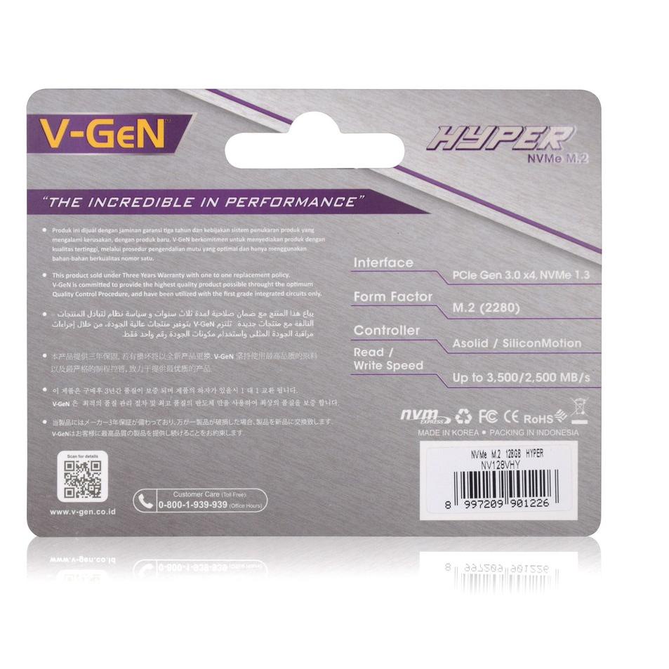 Harga Termurah SSD M.2 NVMe V-GeN 128GB