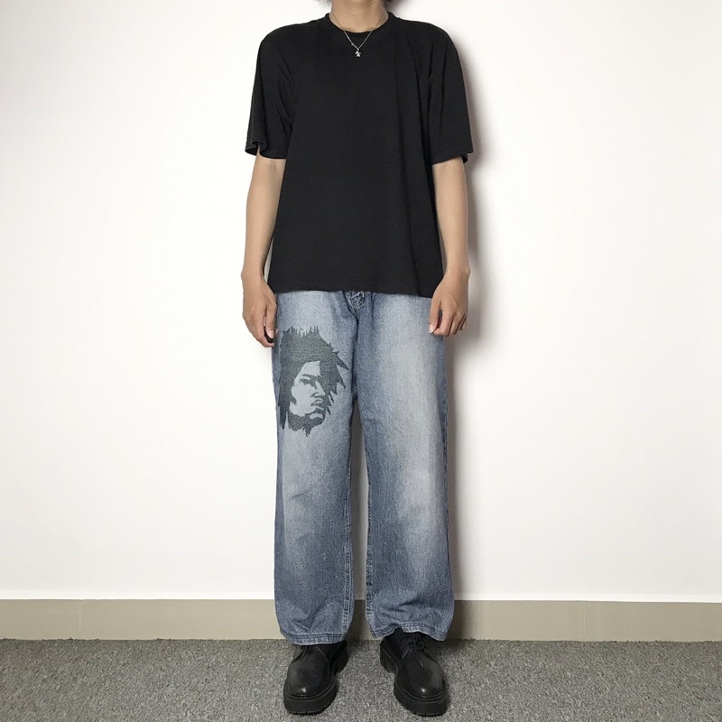 PLAYERZ 69 blue washed jeans, baggy fit