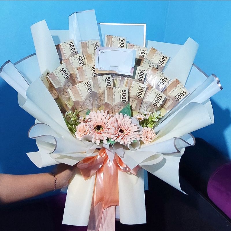 BUKET uang custom/ hadiah wisuda/ kado ulang tahun _ money bouquet