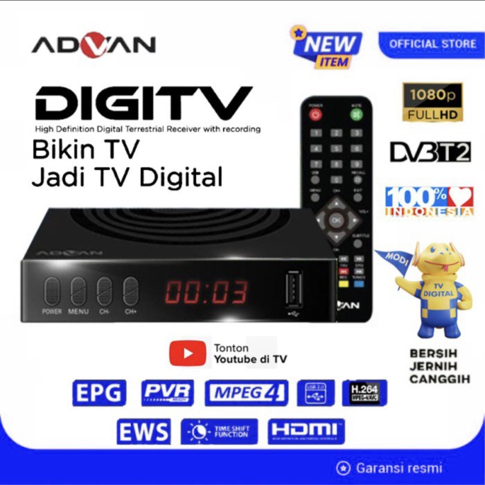 Receiver Advan Set Top Box Tv Digital Receiver