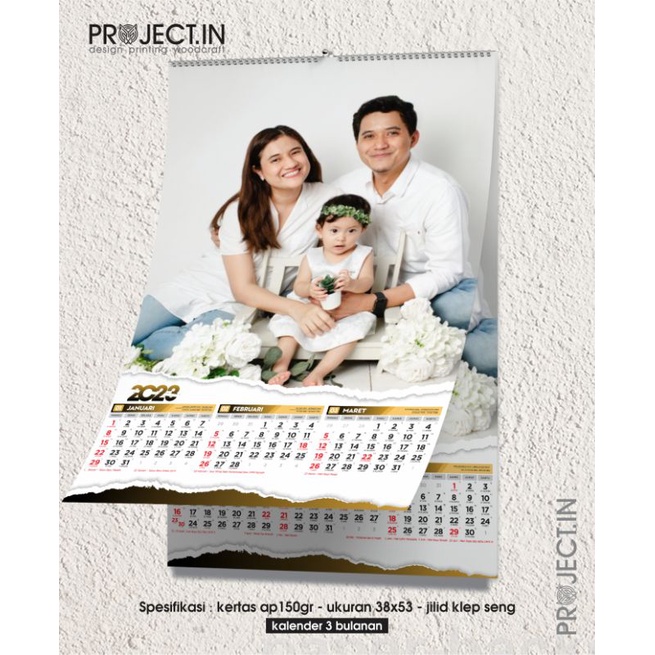 

KALENDER DINDING 4 HALAMAN UKURAN 38X53 MINIM ORDER 300PCS 2025