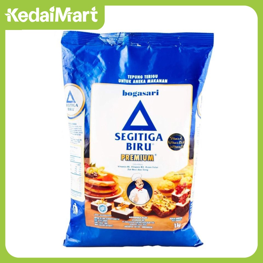 

Tepung Terigu Segitiga Biru Premium 1 Kg