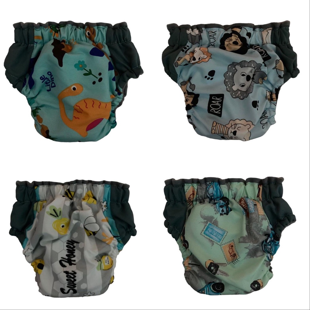 Celana Clodi Reguler ( AIO ) Popok Bayi Cuci Ulang Model Celana Sudah Termasuk Insert