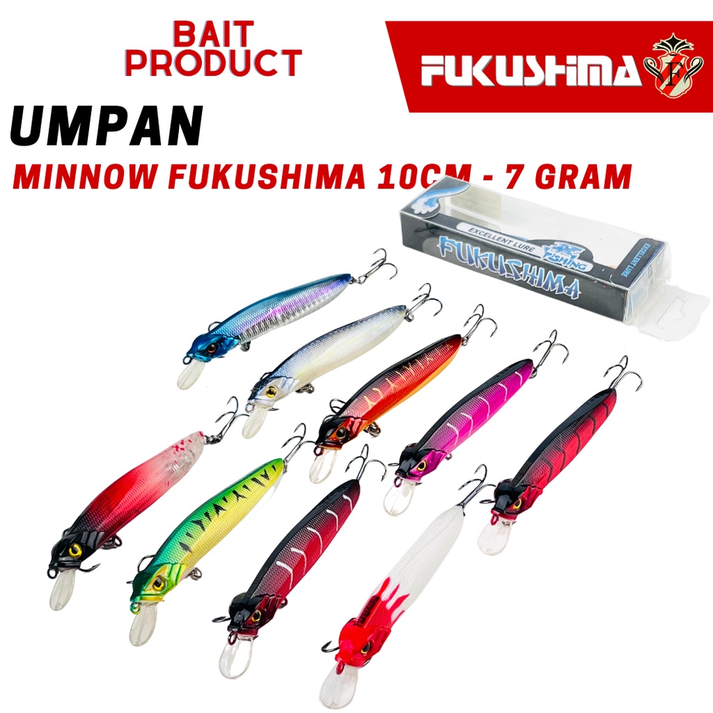 Umpan Pancing Fishing Lure Minnow Fukushima 10 Cm/ 7 Gram
