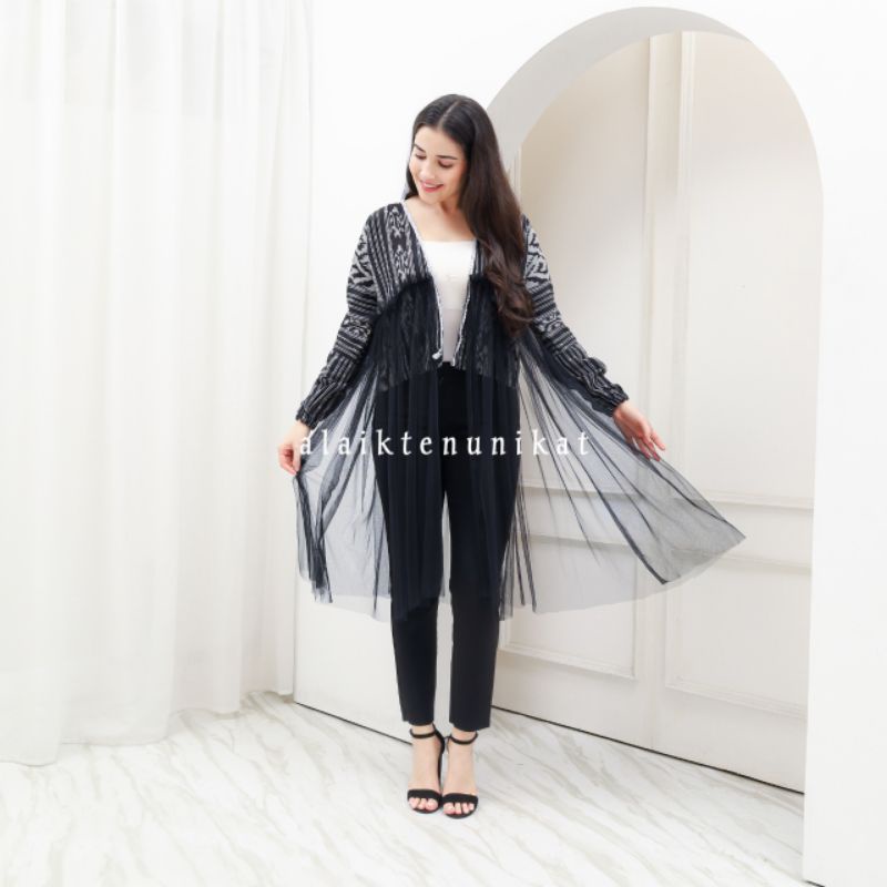 OUTER TENUN LILY 01 - ATASAN TENUN - BAJU TENUN - BLAZER TENUN