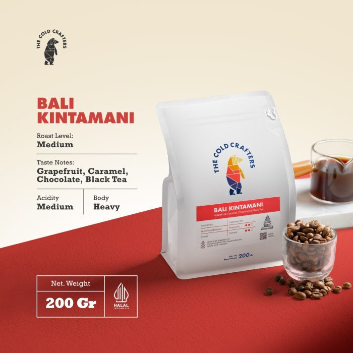 

Bali Kintamani Arabica Grade 1 Biji Kopi Roasted Beans - GILING HALUS, 100 gram