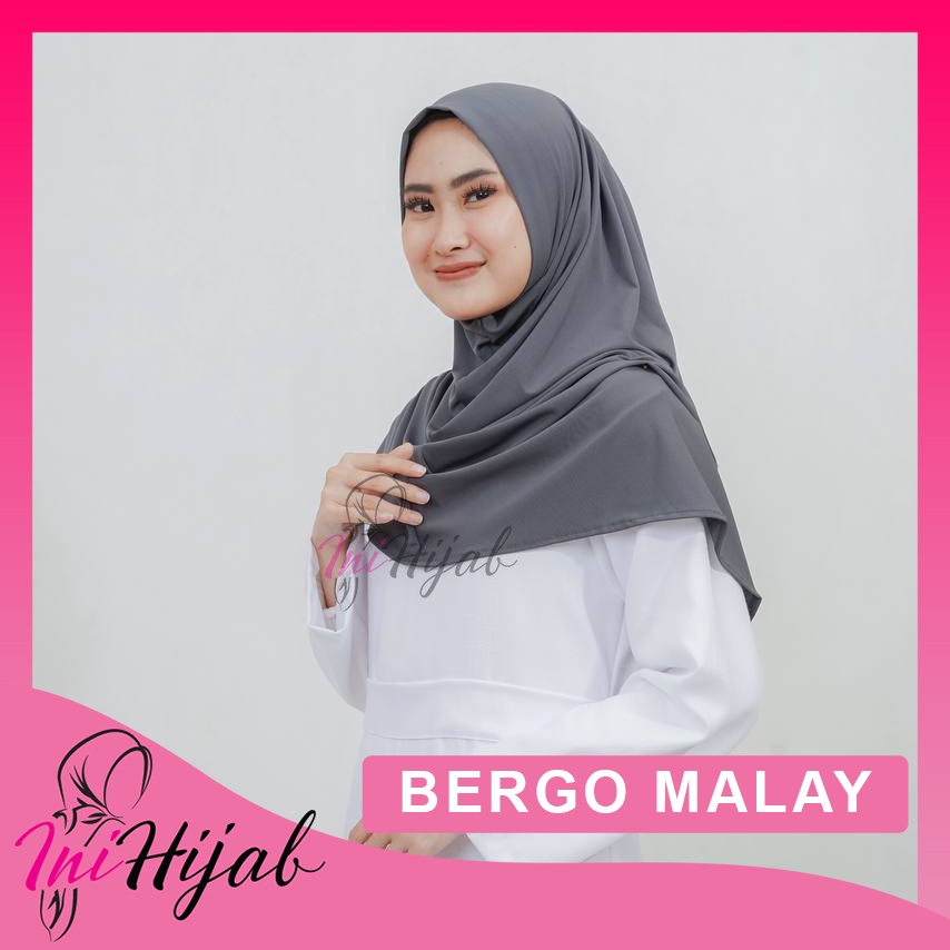 Ini Hijab - Khimar Daisy / Bergo Malay / Bergo Jersey Non Pad