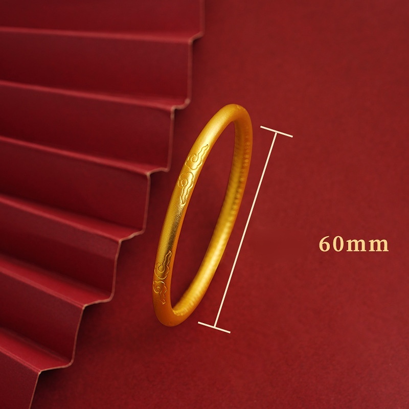 Goldkingdom Perhiasan Fashion Aksesoris Bangkok Emas Asli Kadar 375 Ready Stock Gelang Sutra Hati Vintage Lapis Emas Untuk Pria Dan Wanita Mewah Minimalis