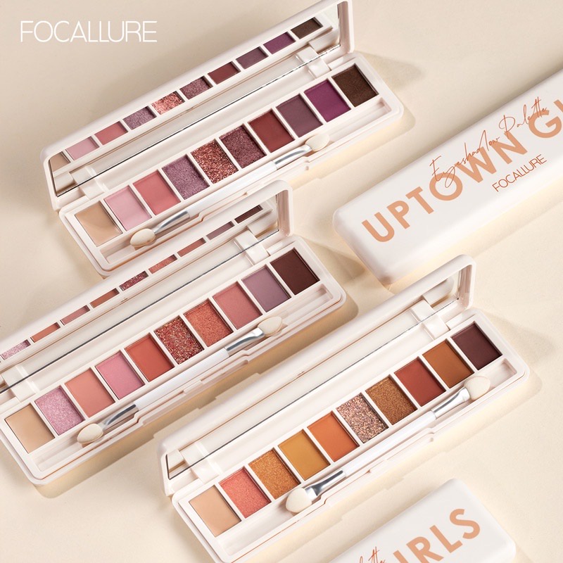 FOCALLURE 10 Warna Glitter Eyeshadow Palette