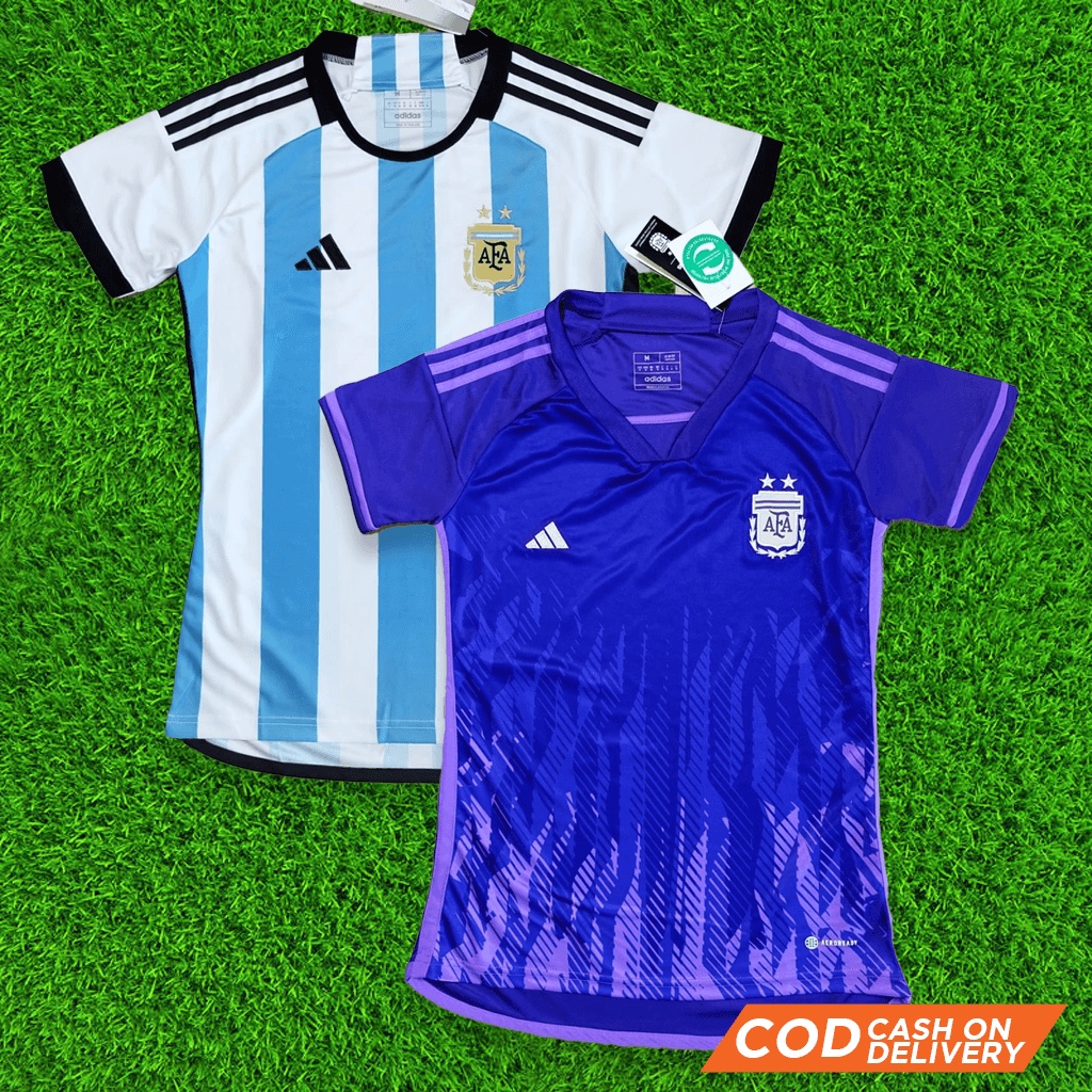 JERSEY SEPAKBOLA TIMNAS ARGENTINA HOME AWAY WORLD CUP  2022 GO LADIES