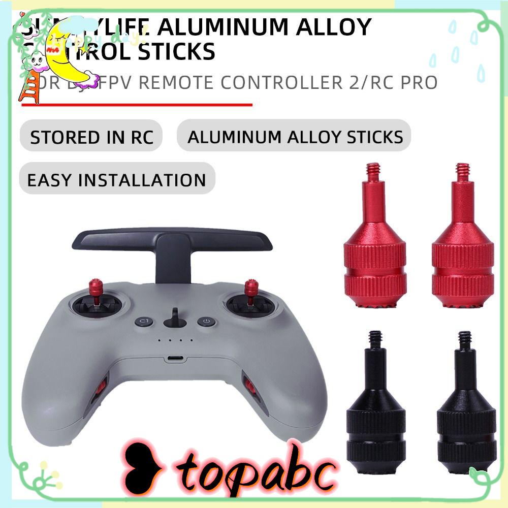 Top 2Pcs Joysticks Drone Aluminium Alloy Stik Jempol Dapat Disimpan