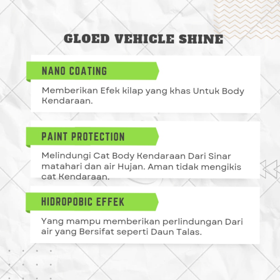 Pengkilap body motor dan mobil Premium nano coating bikin kilap sekali usap by - Gloed