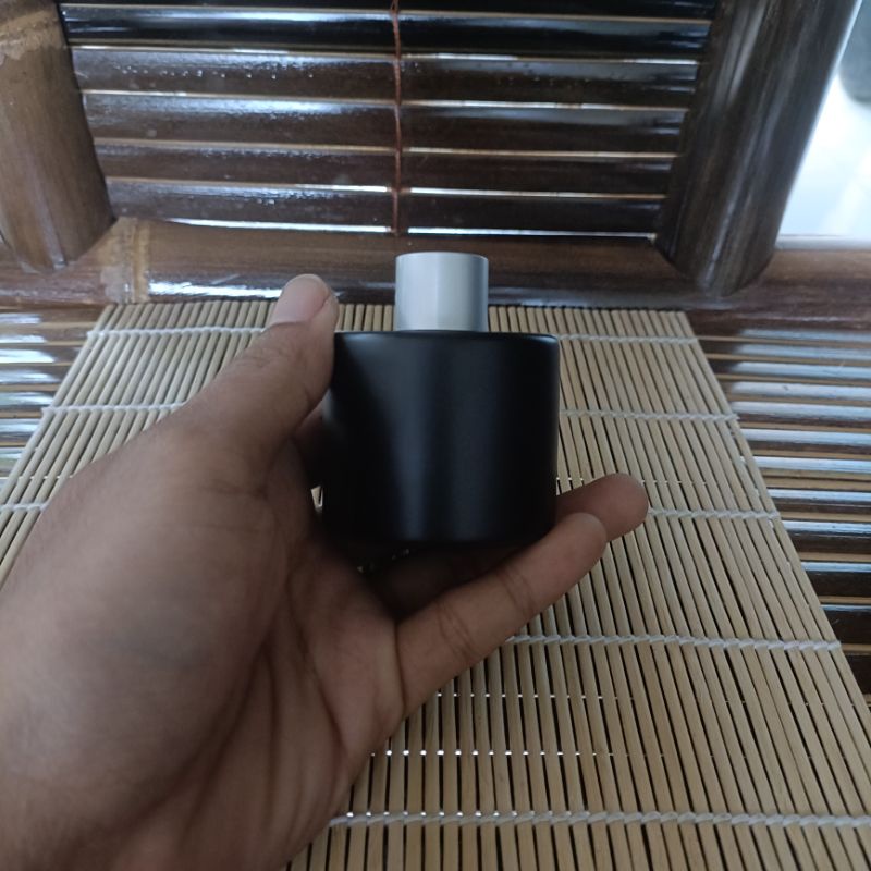 Botol reed diffuser 50ml tutup ulir silver / botol bibit parfum