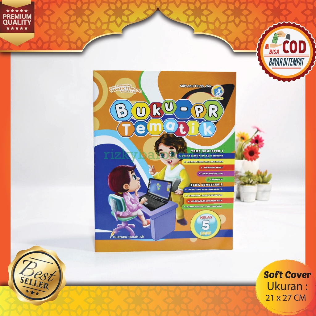 Buku LKS PR Tematik SD MI Kelas 5 Kls Lima Sekolah Dasar Tema Semester 1 & 2 Edisi Revisi Kurikulum 