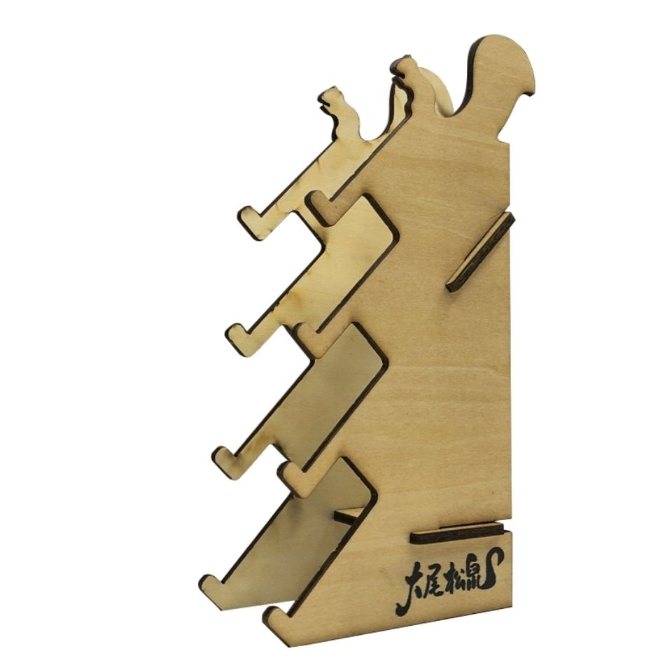 Ekor Besar Tupai Ujung Jari Skateboard Longboard Display Stand Ornamen Jahitan Vertical Display Storage Rak Kecil