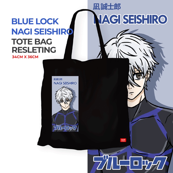 Galeri Otaku - Totebag Blue Lock Edition Premium Black