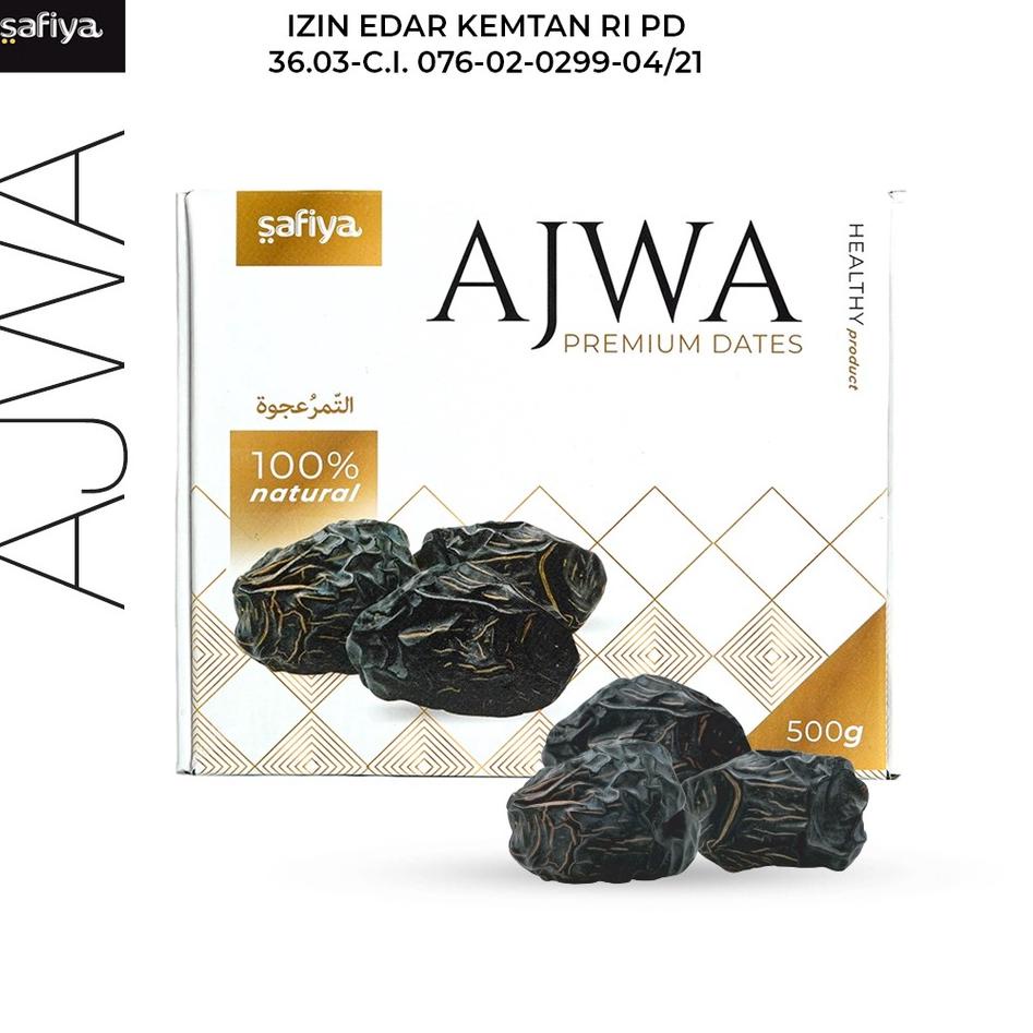 

シ 500 Gram Kurma Ajwa Super Premium | Kurma Nabi Asli Madinah Original Oleh Oleh Haji dan Umroh ⍐