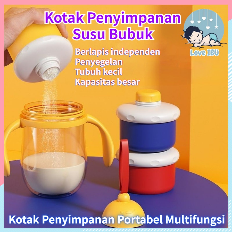 Tempat Kotak Wadah Penyimpanan Susu Bubuk Bayi Portabel Sealed Kotak Wadah Penyimpanan Susu Bayi