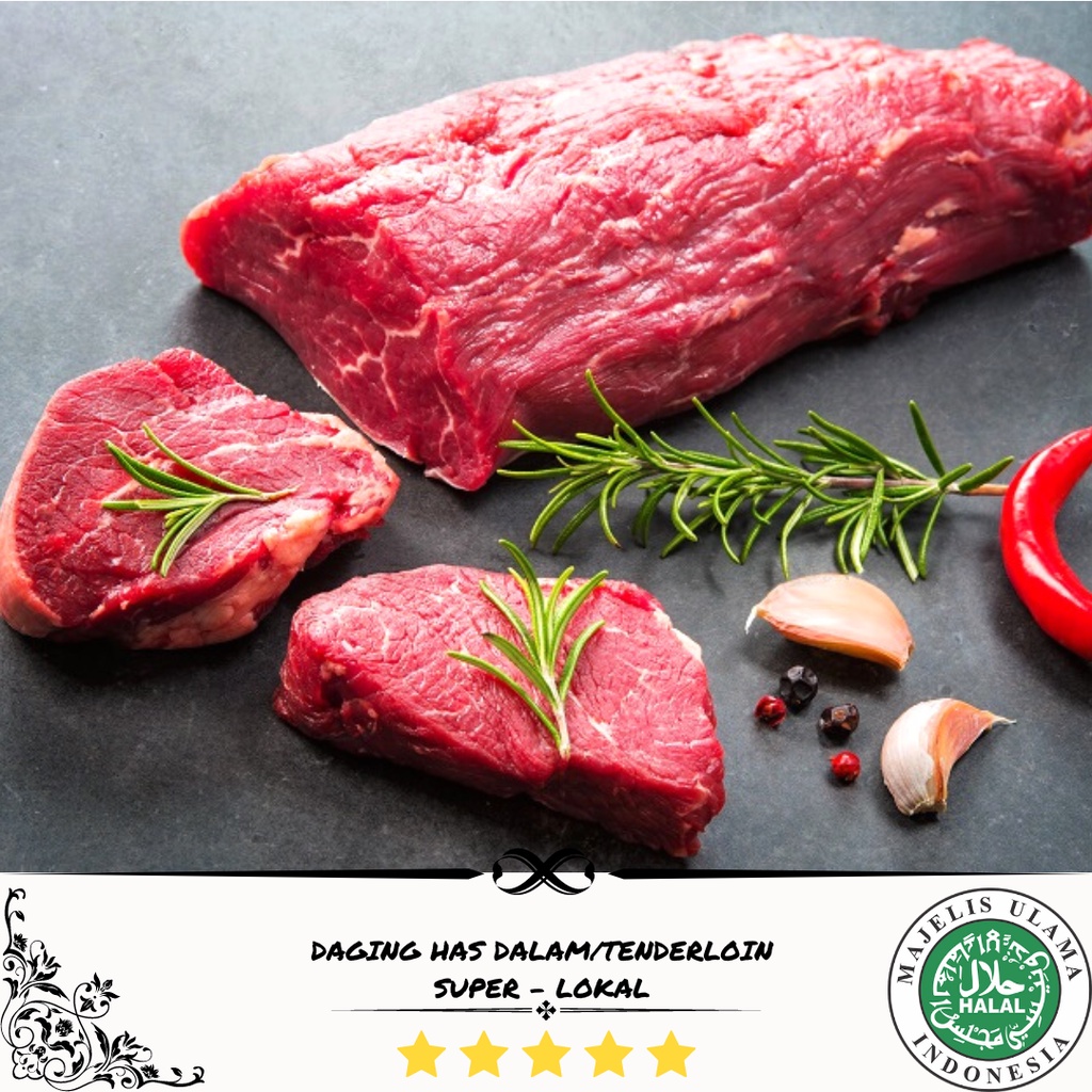

DAGING HAS DALAM/TENDERLOIN SUPER LOKAL 500g