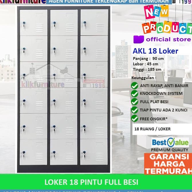 

PROMO Loker Kabinet / Cabinet Locker 18 Pintu AKL18