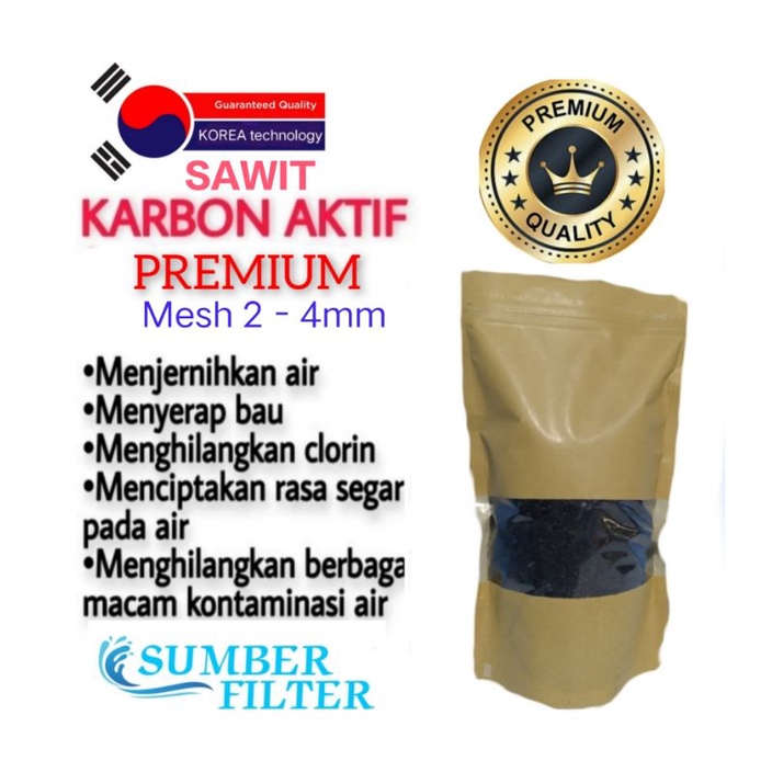 Jual Sawit Karbon Aktif Filter Air Premium Media Kualitas Impor