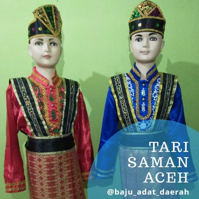 Baju Adat Aceh Dewasa ( Berlaku 1 Stel Pria/Wanita )