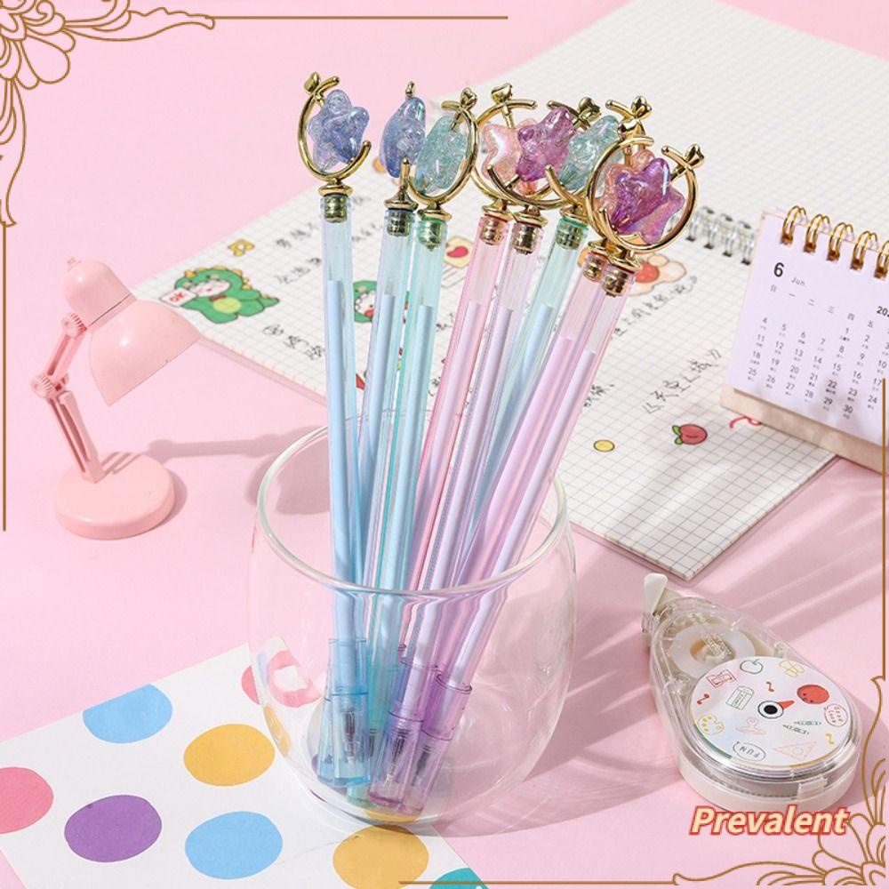 Preva 9PCS/Set Spidol Perlengkapan Kantor Sekolah Hadiah Siswa Tinta Hitam Pen Penandatanganan