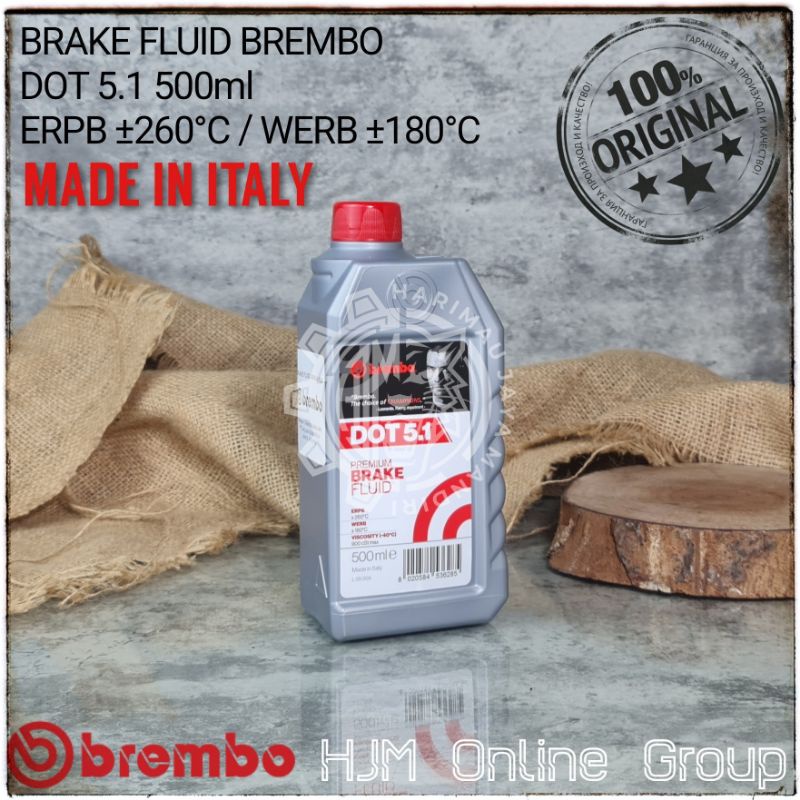 BRAKE FLUID DOT 5.1 500ML BREMBO ORIGINAL - MINYAK REM DOT 5 - OLI REM 500 ML