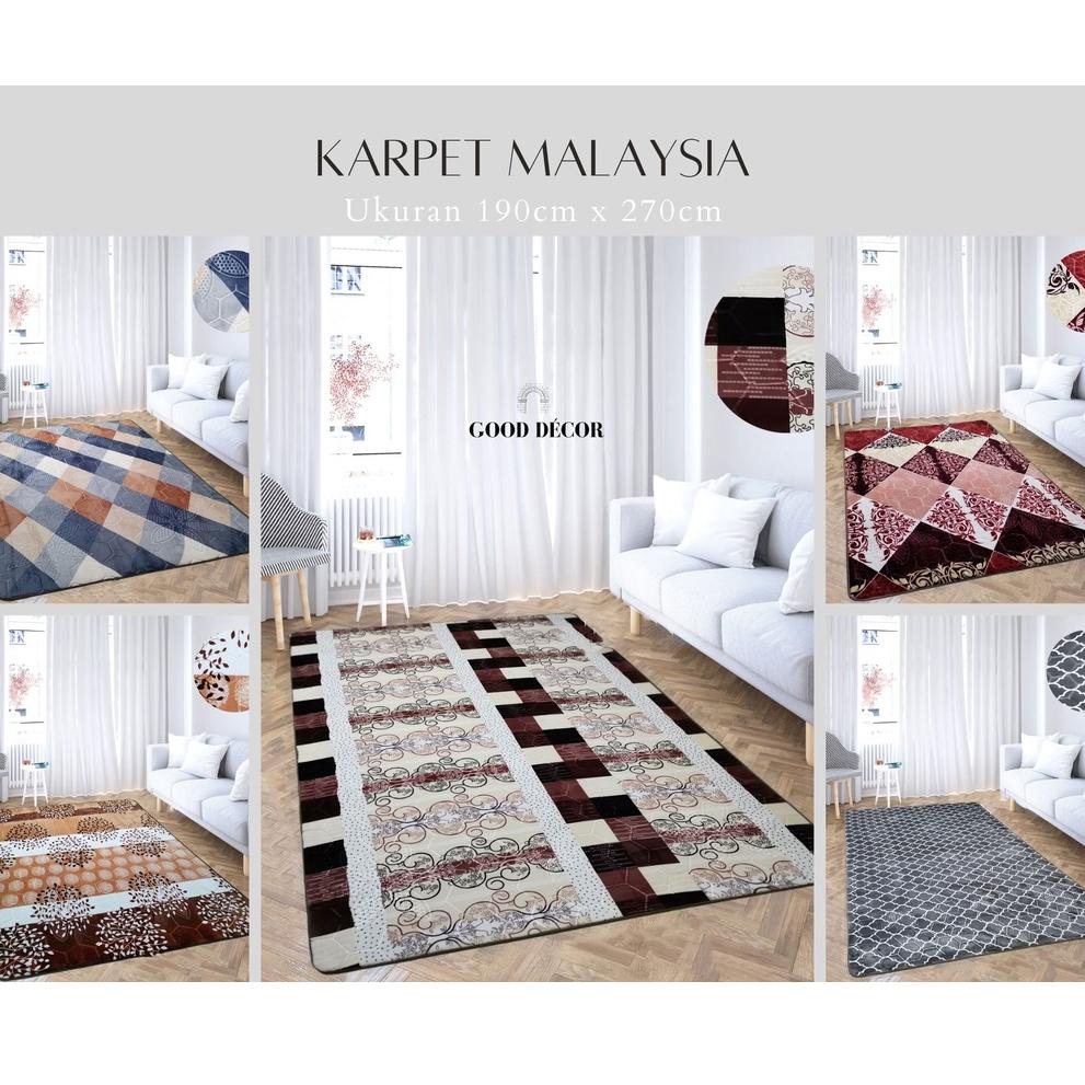 ㅀ Karpet malaysia jumbo 270 x 190 cm | Motif Minimalis dan Turki | karpet malaysia | Karpet Lantai |