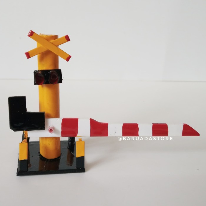 Miniatur Palang Pintu Kereta Api KRL