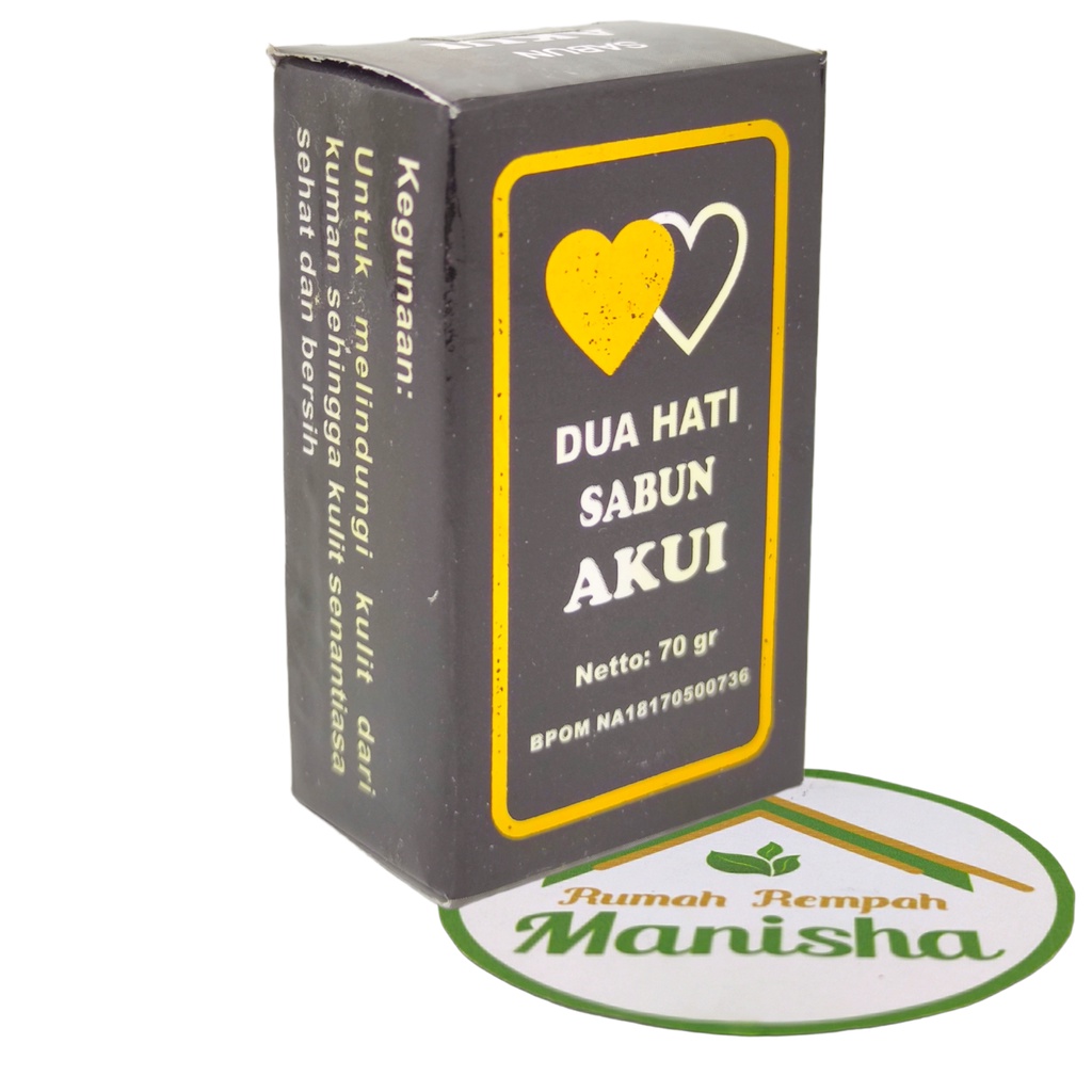 Sabun Sulfur Akui Dua Hati Original 70gr / Sabun Gatal-Gatal