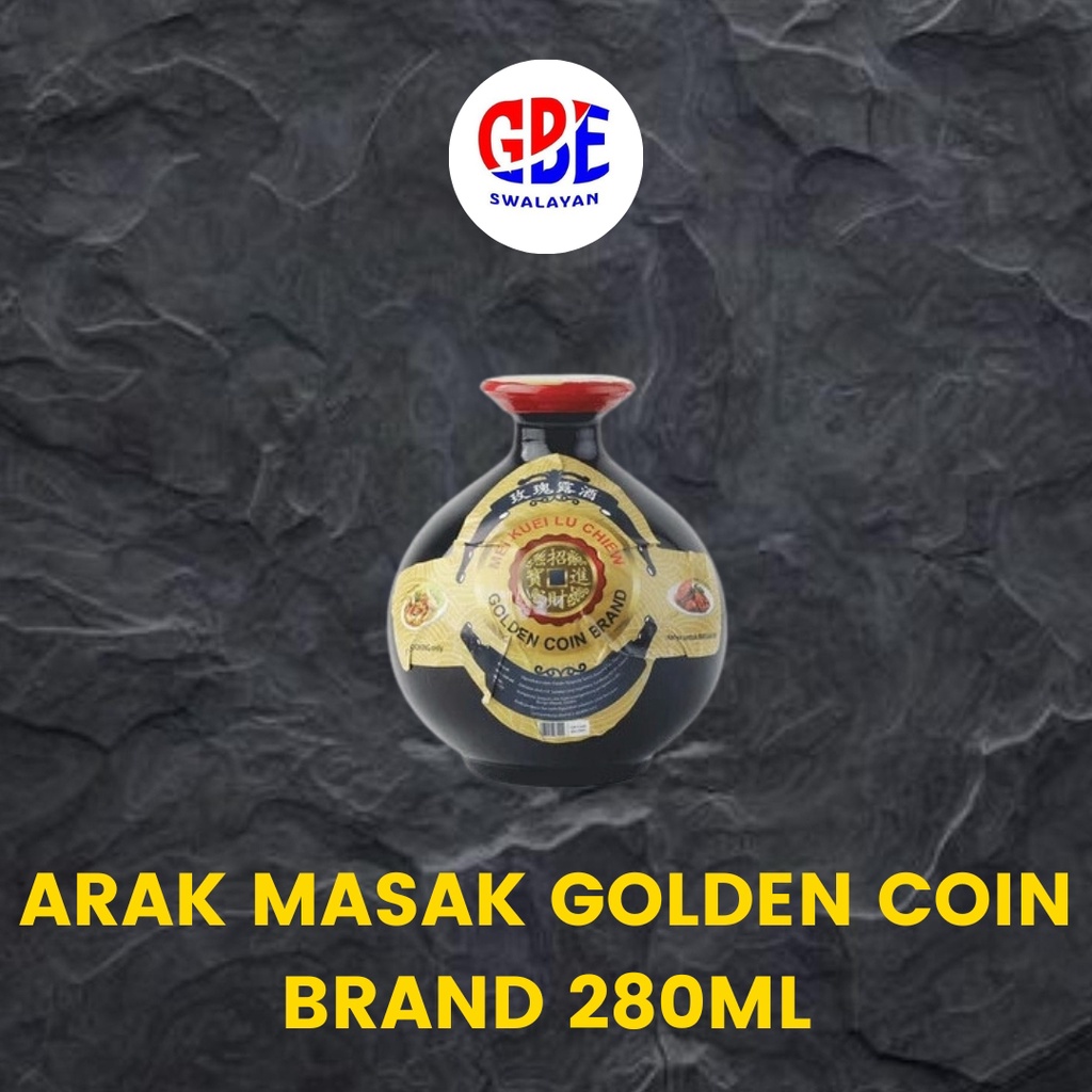 

Arak Masak Golden Coin Brand | Mei Kuei Lu Chiew 280 ML Mengandung Alkohol