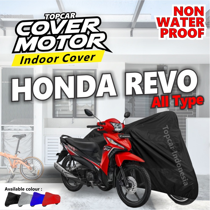 TOPCAR Cover Motor Honda Revo Selimut Pelindung Baju Motor Bebek Cewek Murah Non Waterproof